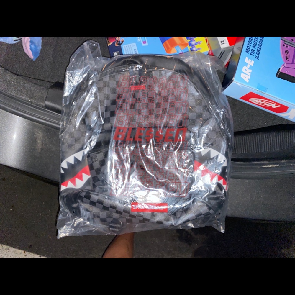 SPRAYGROUND CHECKERED SHARK BACKPACK